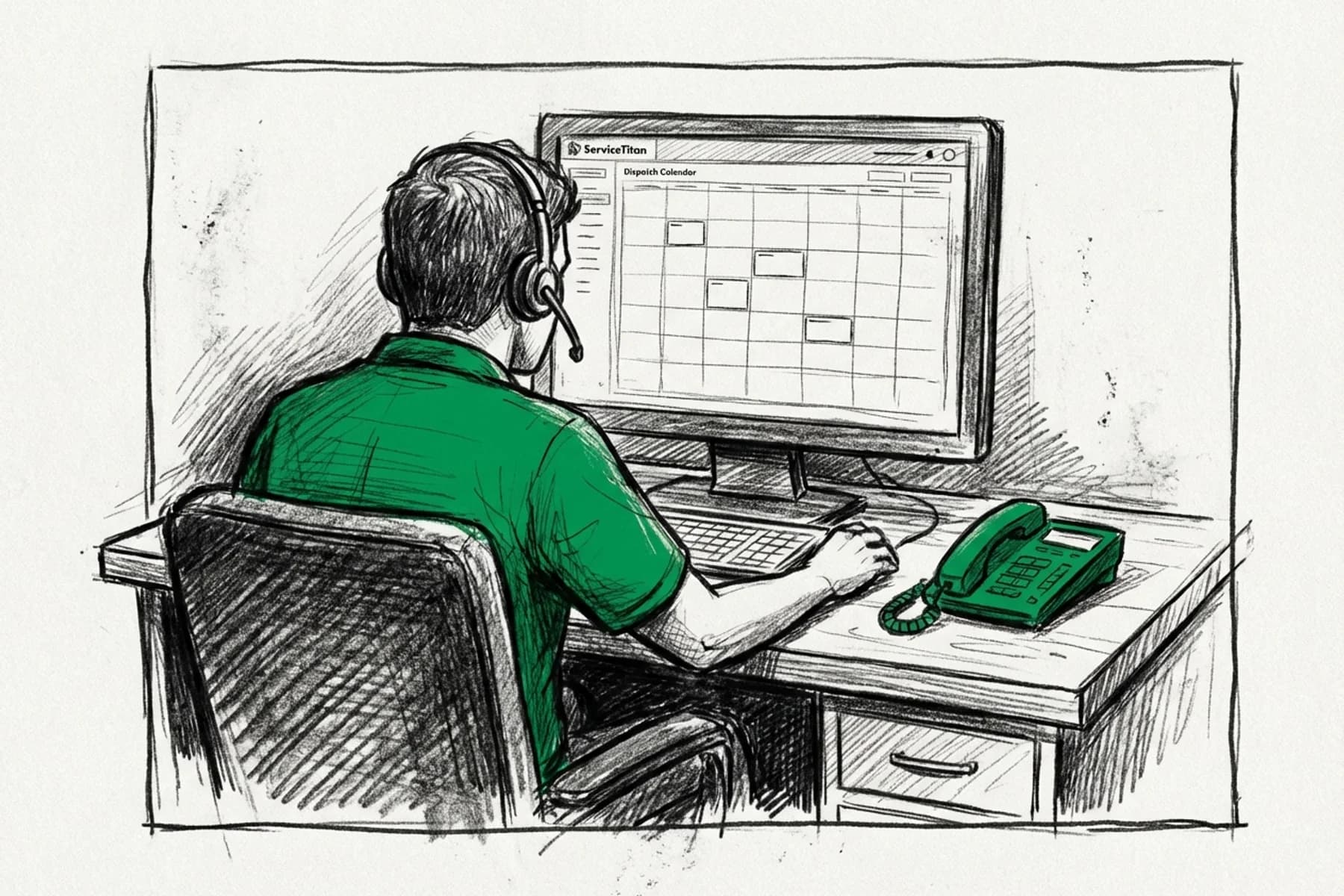 ServiceTitan Dispatch Board Gaps? Your CSRs Are the Problem | Blog Thumbnail | Tradesly AI Insights
