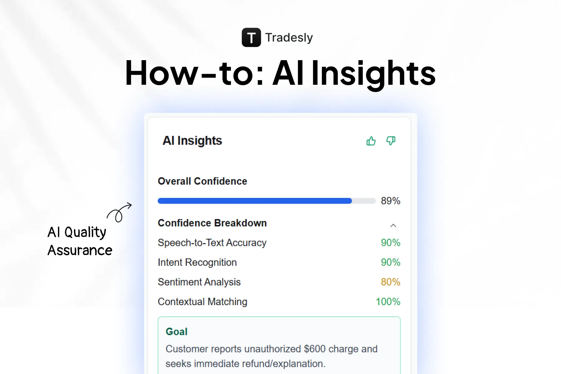 How-to Tradesly: Call QA with AI Insights